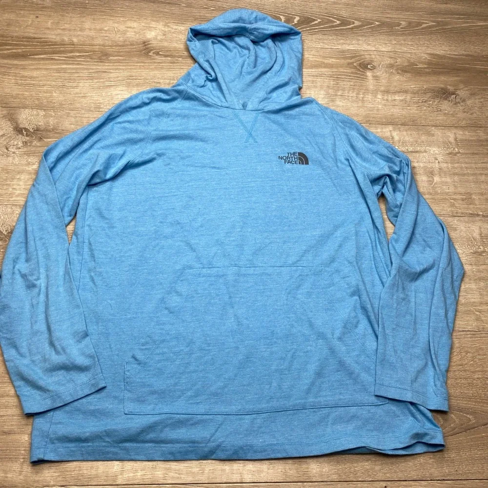 The North Face Hoodie Mens XL Blue Lightweight Pullover Activewear Outdoor